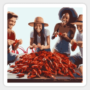 Bayou Bonds: A New Orleans Crawfish Boil and Found Family Feast Magnet